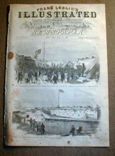 1862 illustr Civil War newspaper BATTLE of SHILOH Tennessee w 