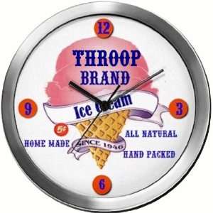  THROOP 14 Inch Ice Cream Metal Clock Quartz Movement 