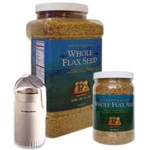   100% Natural Golden Whole Flaxseed   26 oz