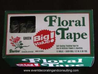 12 ROLLS HIGH QUALITY FLORAL TAPE  