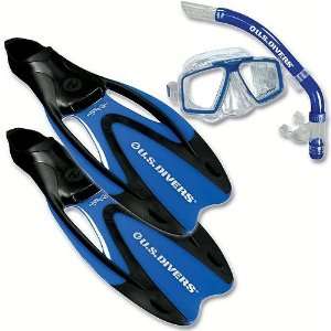  US Divers Cozumel Dive Set with Mask, Snorkel, and Fins 