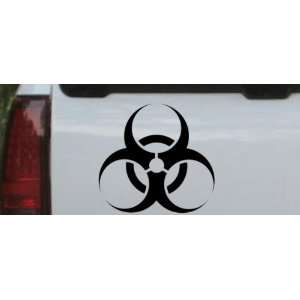 Black 14in X 13.1in    Bio Hazard Warning Car Window Wall Laptop Decal 