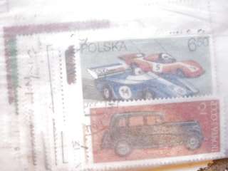Lot vtg World Stamps Autos, Aviation, Music, Scouts  