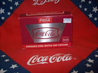 OFFICIAL COCA COLA STAINLESS STEEL BOTTLE CAP CATCHER  