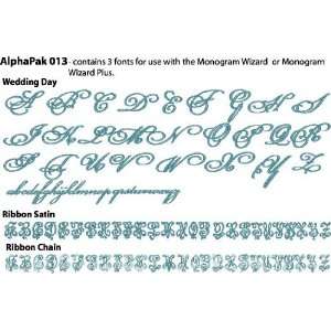 AlphaPak 13 for Monogram Wizard and Monogram Wizard Plus  