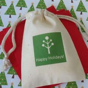  Winter Theme Silhouette Muslin Bags Health & Personal 