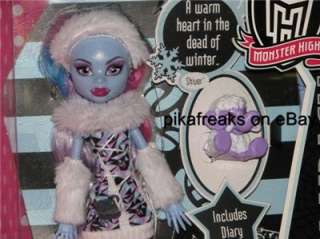 Monster High Doll New DOLL Abbey Bominable MISB Daughter of The Yeti 