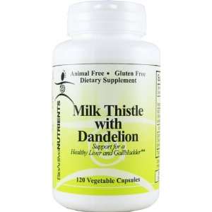 BioActive Nutrients Milk Thistle with Dandelion 120 Capsules