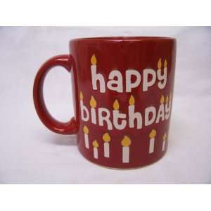    Waechtersbach Red Happy Birthday Candles Mug 