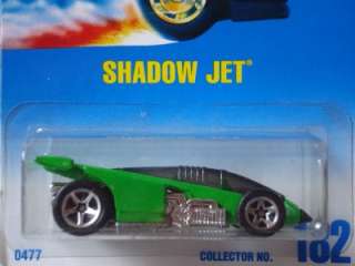 Hot Wheels Blue Card Green Shadow Jet #182  