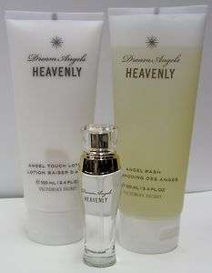   secret Dream angels heavenly EDP7.5mL &Body Wash & Body lotion 3.4 OZ