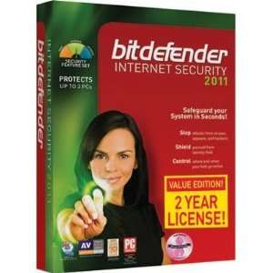  New Bitdefender Internet Security 2011 2year 3 Pc Improved 