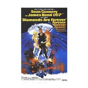  Diamonds Are Forever Movie Poster, 26 x 37.75 (1971 