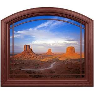  Arched Monument Valley Window Mural   42 x 36   Matte 