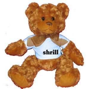  shrill Plush Teddy Bear with BLUE T Shirt Toys & Games