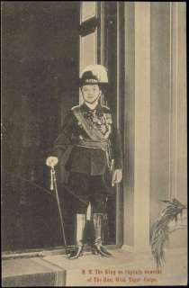 siam thailand, King Rama VI Vajiravudh in Uniform Hon. Wild Tiger 
