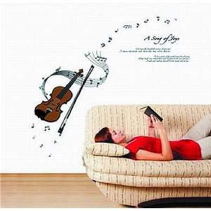  Large Music Notes Violin a Song of Joys Wall Sticker Decal 