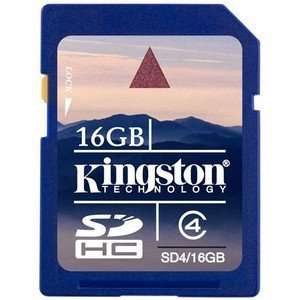  Kingston 16GB Class 4 SDHC Card