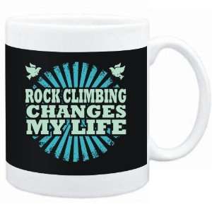  Mug Black  Rock Climbing changes my life  Hobbies 