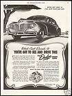 1941 Dodge Luxury Liner Vintage Car Print Ad