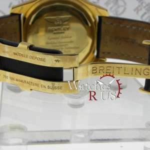 Breitling Bentley Motors K25362 Black Leather bracelet Black Dial   No 