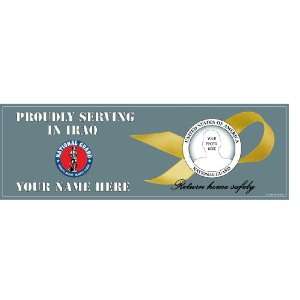  National Guard Iraqi Freedom Bumper Sticker(Yellow Ribbon 