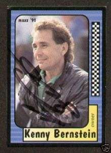 Kenny Bernstein autograph signed 1991 MAXX Trading Card  