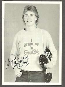 1982 GWG 5x7 Ad Promo Wayne Gretzky,I Grew Up In GwGs  