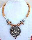 ANTIQUE TRIBAL OLD SILVER JEWELRY NECKLACE BELLY DANCE  