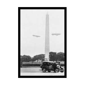  US Army Blimps over the Washington Monument 20x30 poster 