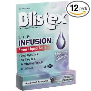  Blistex Lip Infusion, .14 Ounce Tubes (Pack of 12) Health 
