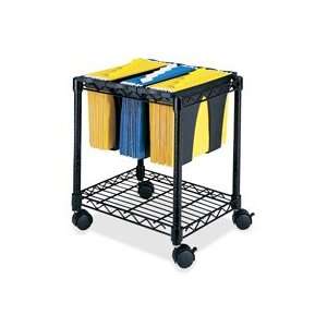  SAF5228BL Safco Products Company Wire File Cart, w/ Tubs 