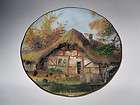 Decorative Plate   The Thatched Cottage   Painted by Karl Schutze 91/4 