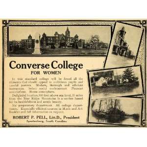  1912 Ad Converse College Modern Blue Ridge Mountains 