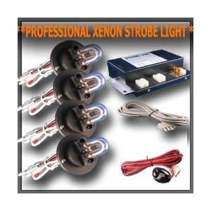  Car Strobe High Power Light Kit with 4 Bulbs HID LED 