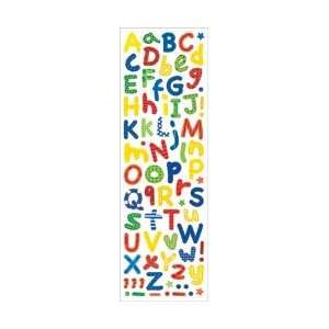    Primary Colors Alphabet Foam Stickers; 3 Items/Order