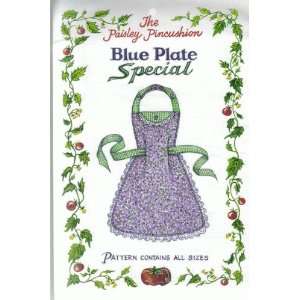  Blue Plate Special   apron pattern