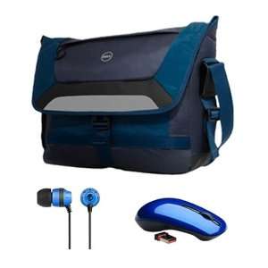  Dell Energy 17 inch Messenger with Blue In ear Headphones 