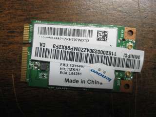 Lenovo G550 2958 ACU 802.11 bg wireless BCM94312MCGSG  