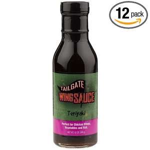 Tailgate Teriyaki Tailgate Wing Sauce, 12 Ounce Glass Bottles (Pack of 