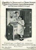 1911 BOHN Syphon Porcelain REFRIGERATOR Ad. St Paul, MN  