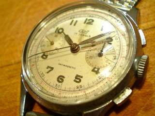 Rare Vintage Henry Capt SWISS Chronograph   