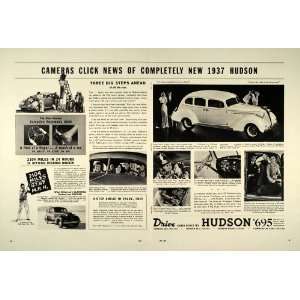  1937 Ad Hudson Automobile Terraplane Six Brougham Motor 