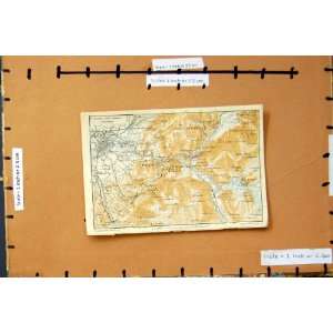  Map 1909 Plan Terne Italy Piediluco Papigno Torre