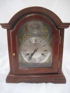 Gorgeous Vintage Tempus Fugit Mantle Clock Wood Case  