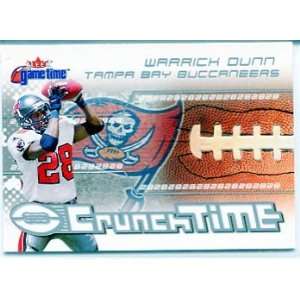  2001 Fleer Game Time Crunch Time 4 Warrick Dunn Sports 