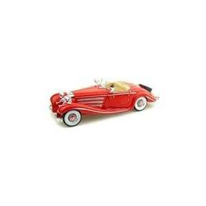  1936 Mercedes Benz 500K Special Roadster 1/18 Red Toys 