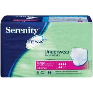  Serenity Tena Underwear, Ultra Plus Absorbency, Large, 16 