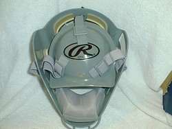   COOLFLO HOCKEY STYLE YOUTH CATCHERS HELMET CFA2 SILVER GRAY  