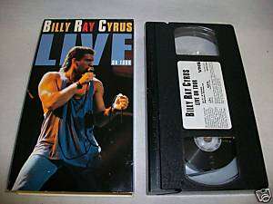 BILLY RAY CYRUS LIVE ON TOUR vhs video 1992  